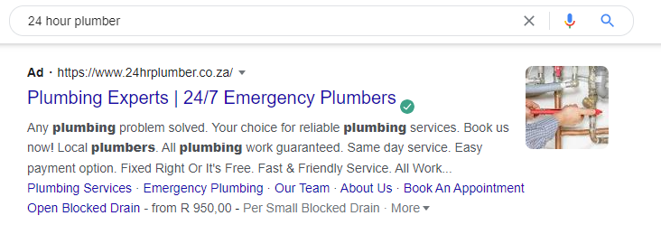 24 hour plumber keyword 2